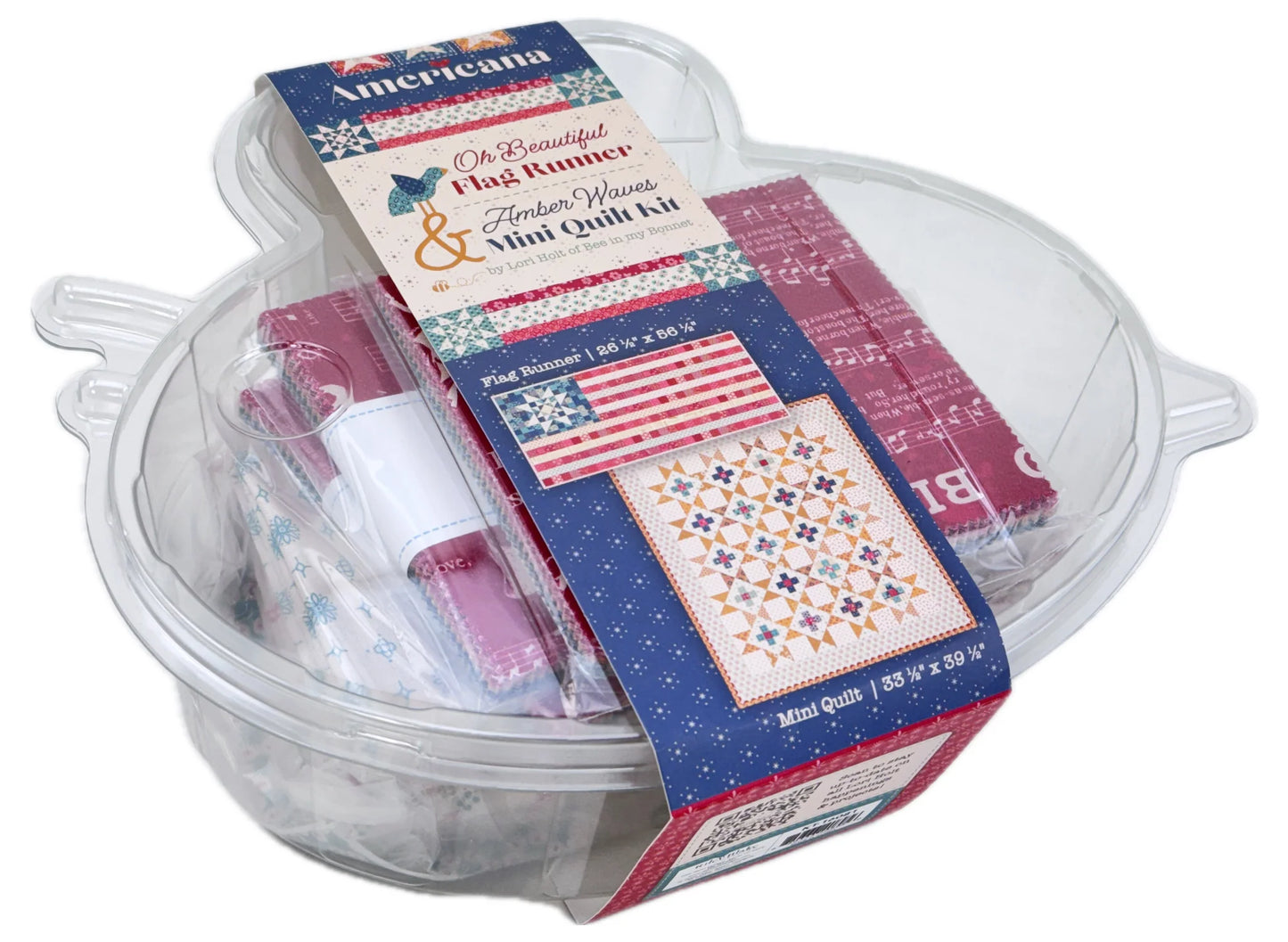 Americana- Oh Beautiful Flag Runner & Amber Waves Mini Quilt Kit