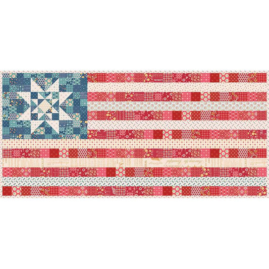 Americana- Oh Beautiful Flag Runner & Amber Waves Mini Quilt Kit