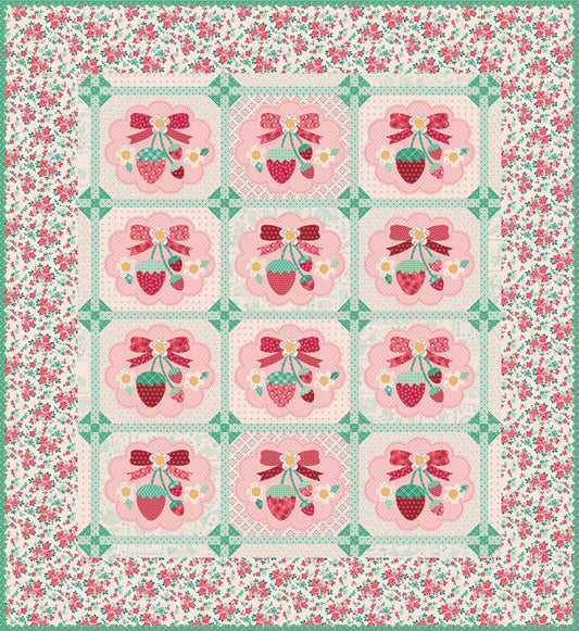 Berry & Sage Strawberry Crush Boxed Quilt Kit