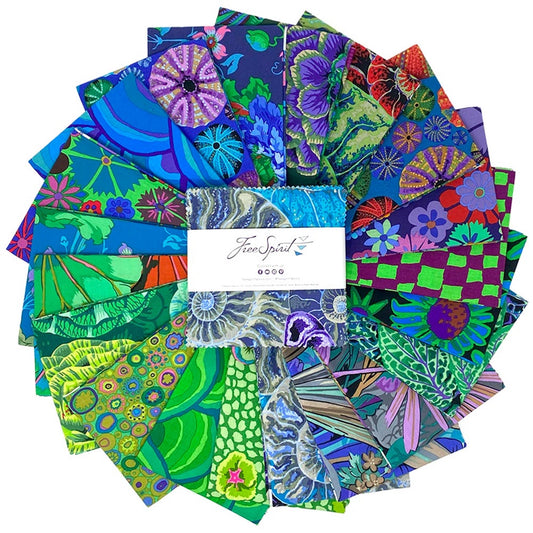 Kaffe Fassett Collective- August 2024 COOL 5in Charm: 42PC
