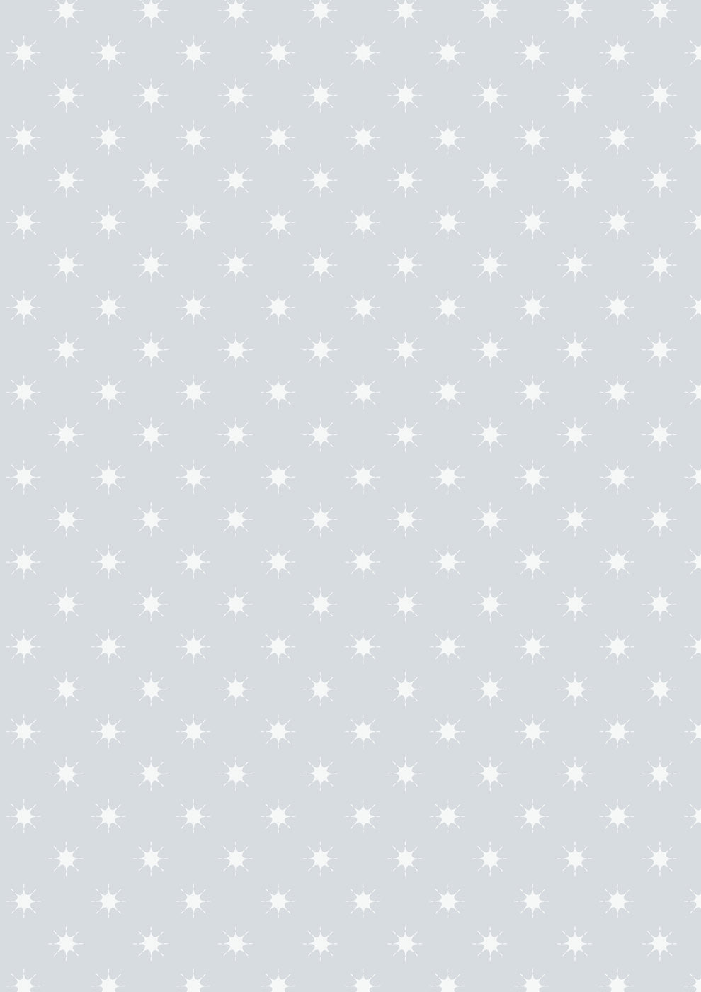 Where the Sky Dances- Silver Grey with Pearl, Little Stars: Sold by the 1/2 yard