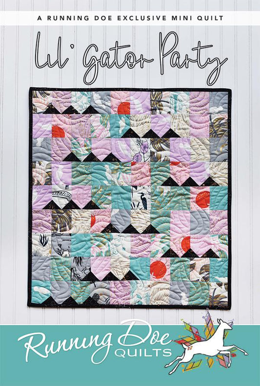 Lil' Gator Party Mini Quilt Pattern (Cardstock)