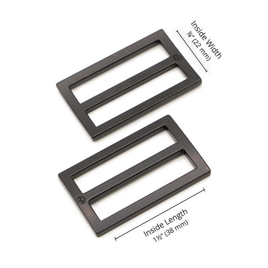 Slider Widemouth 1.5" Black: 2Pcs