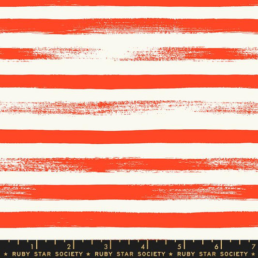 Zip- Roadstar Red Stripe: Sold by the 1/2 yard