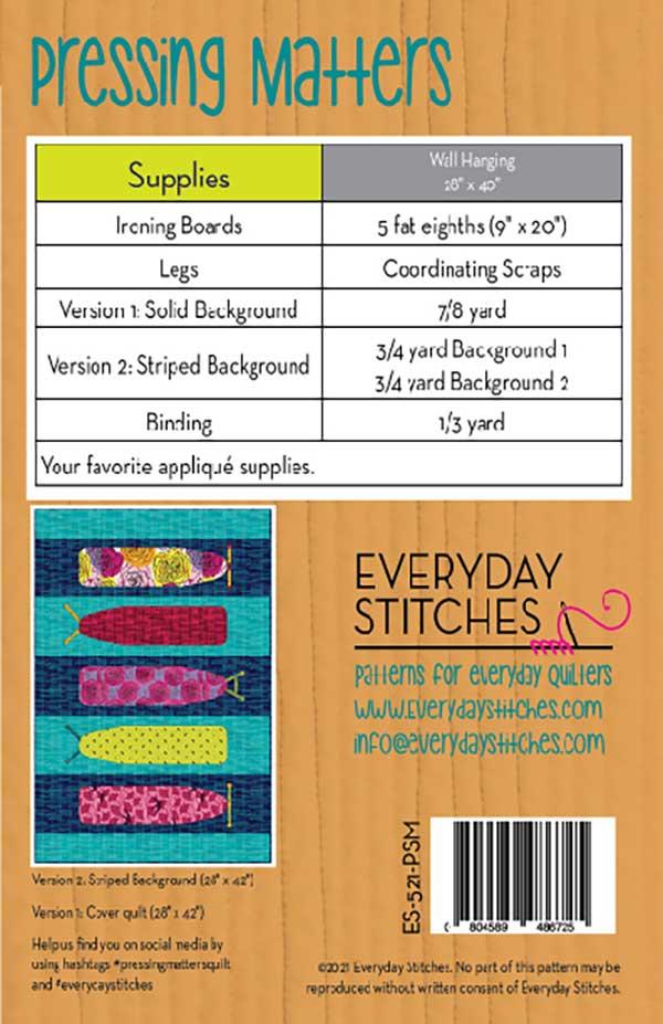 Pressing Matters Pattern
