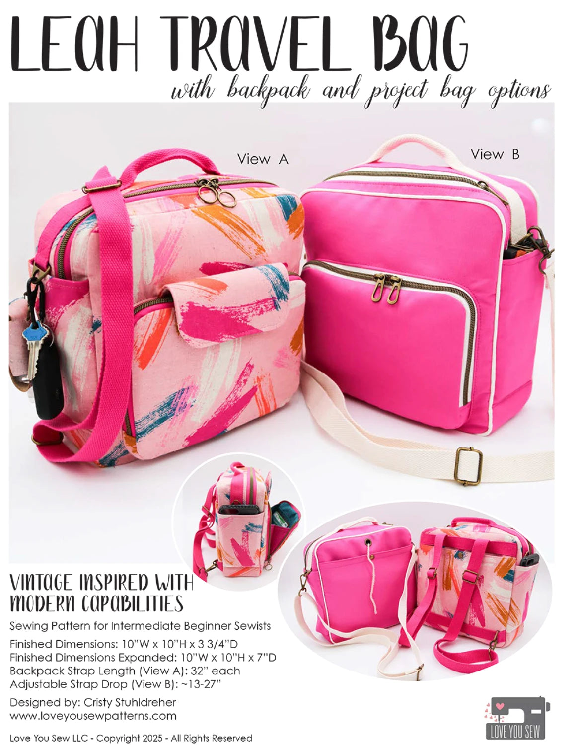 Leah Travel Bag Pattern