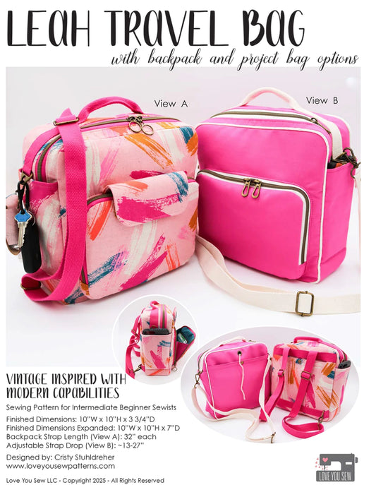 Leah Travel Bag Pattern