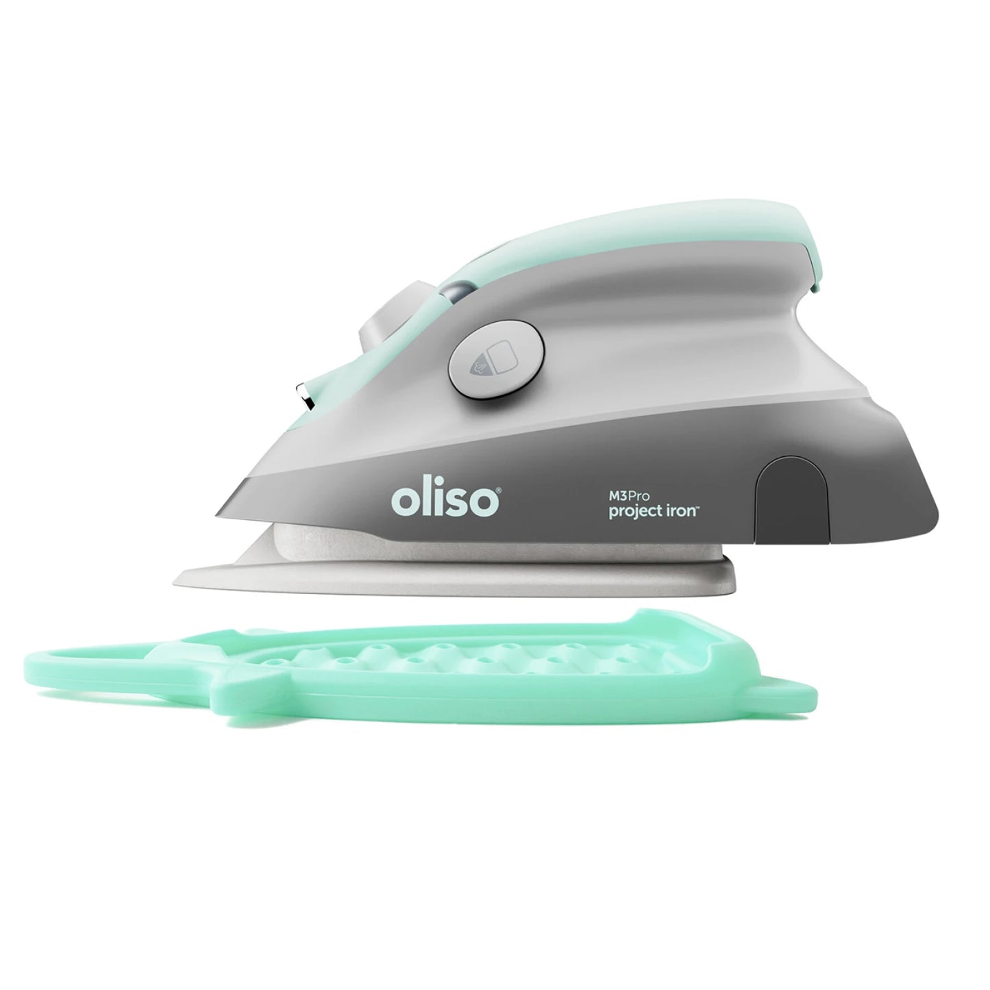 Oliso Mini Iron with Trivet- Aqua