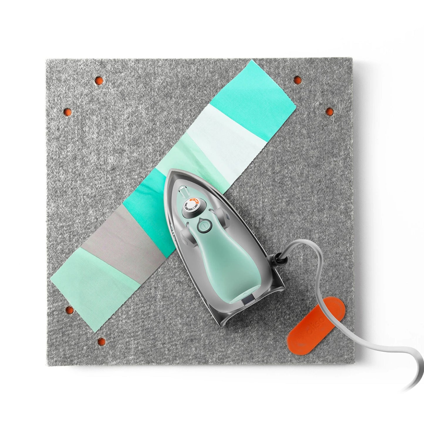 Oliso Mini Iron with Trivet- Aqua