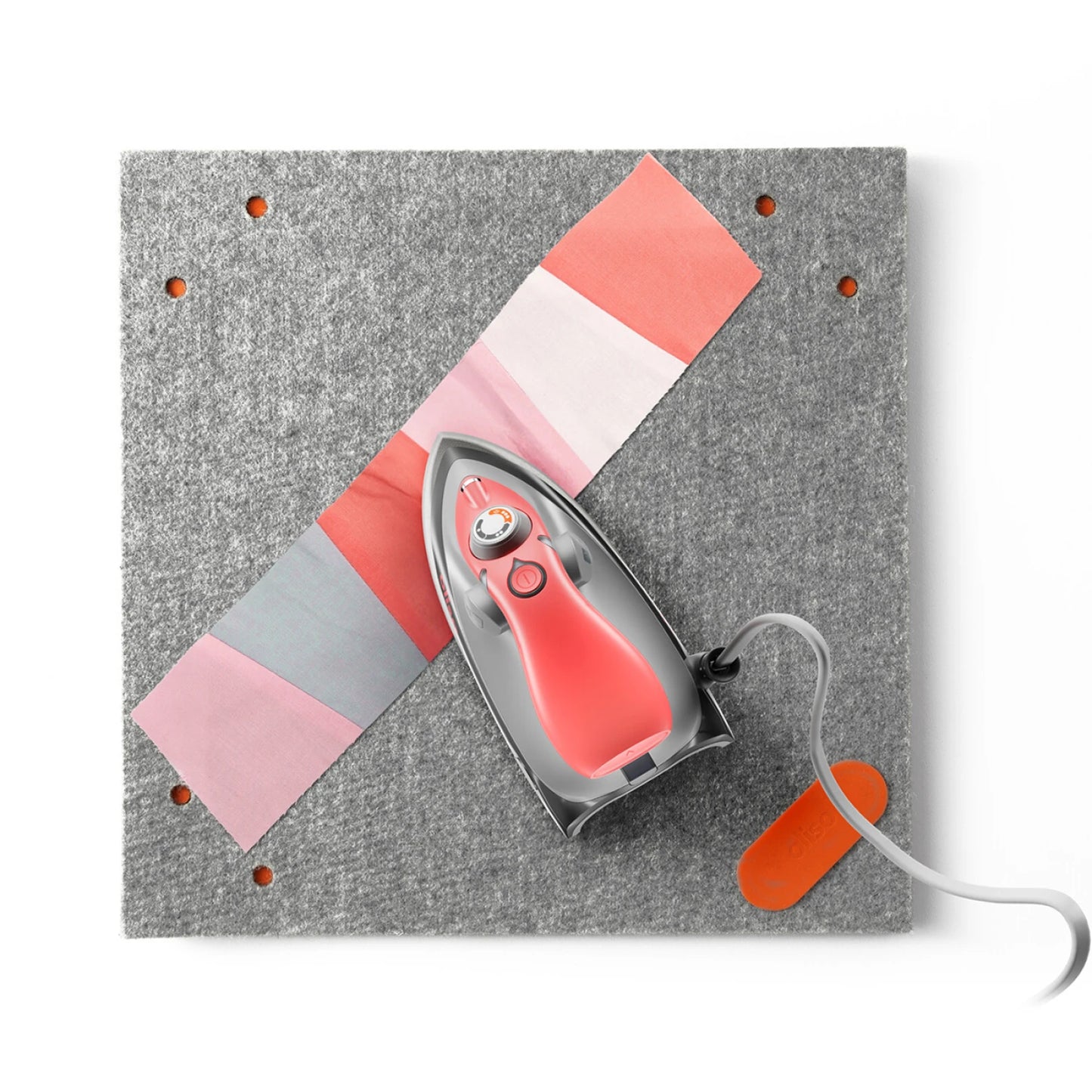 Oliso Mini Iron with Trivet- Coral