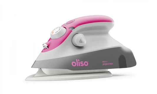 Oliso Mini Iron with Trivet- Raspberry