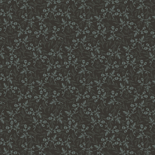 Dark & Stormy- Navy Tiny Flower: Sold by the 1/2 yard