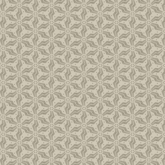 Dark & Stormy- Cream Star: Sold by the 1/2 yard