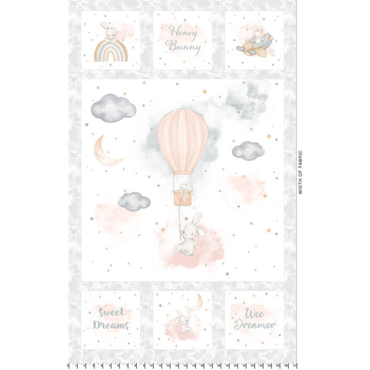 Honey Bunny- 27" Panel: Sold by the Panel