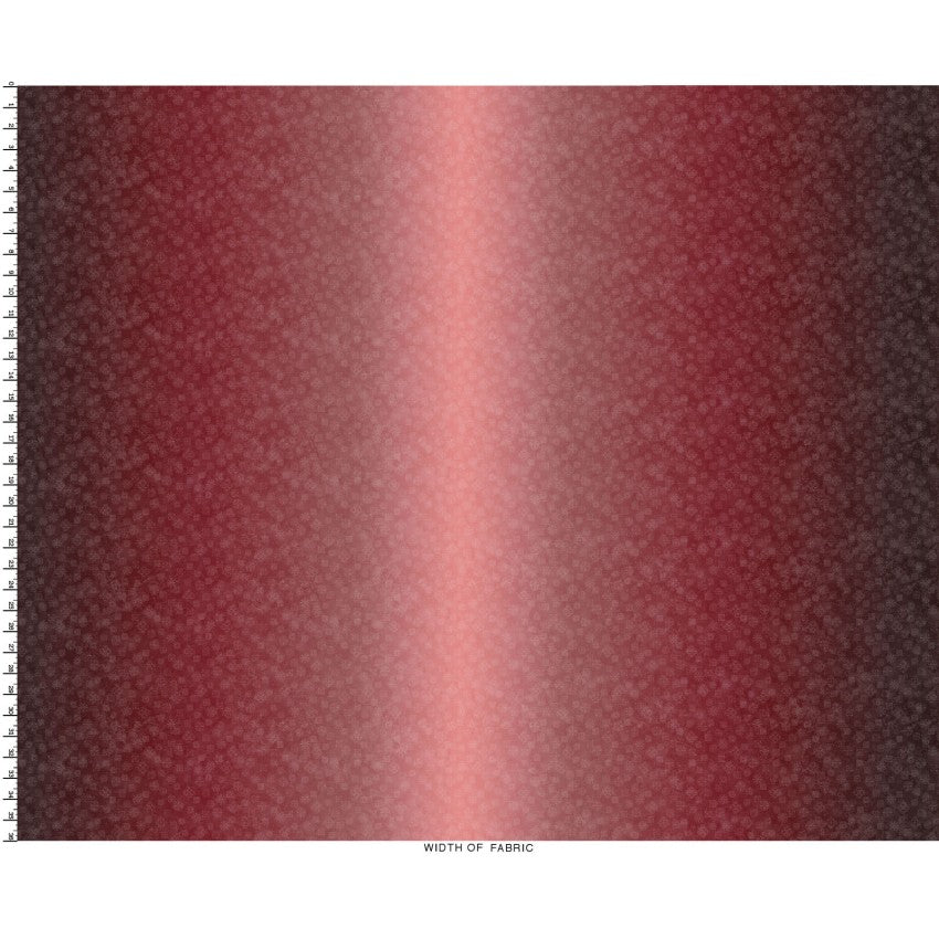 Operetta- Maroon/Black Ombre: Sold by the 1/2 yard