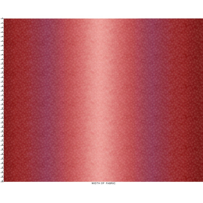 Operetta- Maroon Ombre: Sold by the 1/2 yard