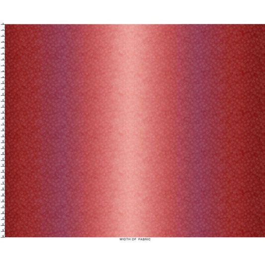 Operetta- Maroon Ombre: Sold by the 1/2 yard