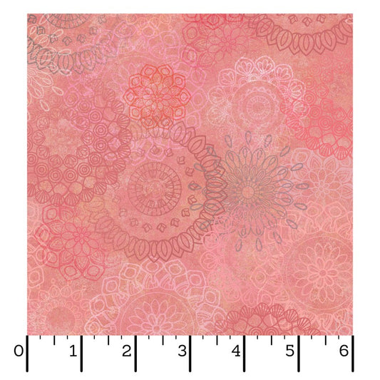 Operetta- Pink Lace Flowers: Sold by the 1/2 yard