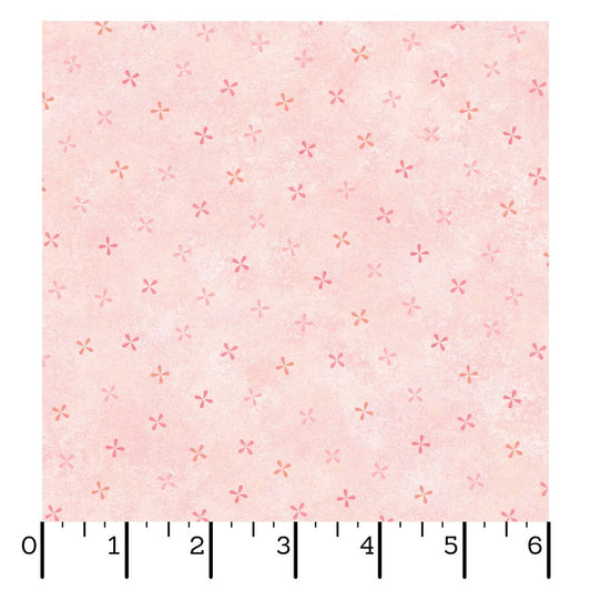 Operetta- Pink Pinwheel Petals: Sold by the 1/2 yard