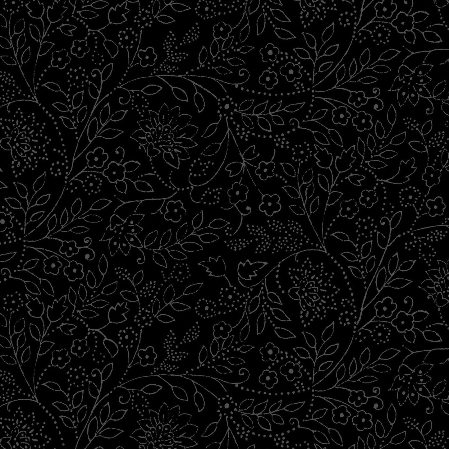 Solitaire- Black Jasmine: Sold by the 1/2 yard