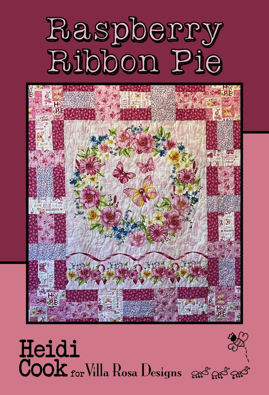 Raspberry Ribbon Pie Quilt Pattern (Cardstock)