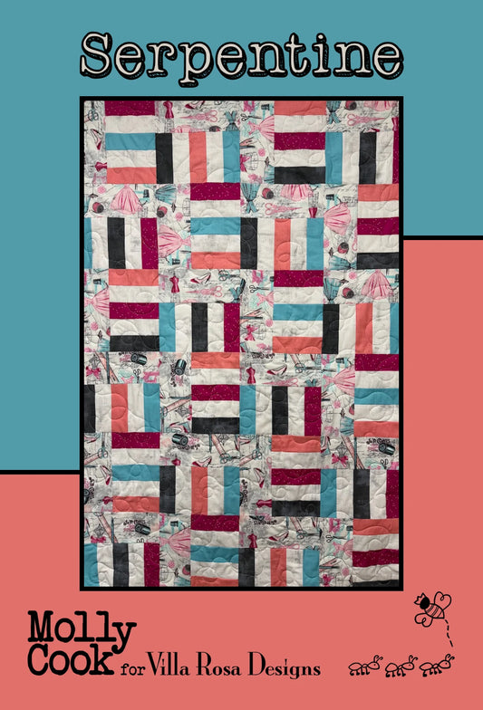 Serpentine Quilt Pattern (Cardstock)
