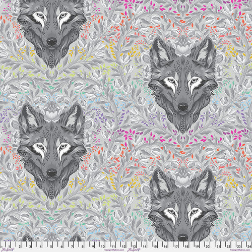 Graywork- Fog Wolf of Pink Street- MINKY: Sold by the 1/2 yard. *PREORDER