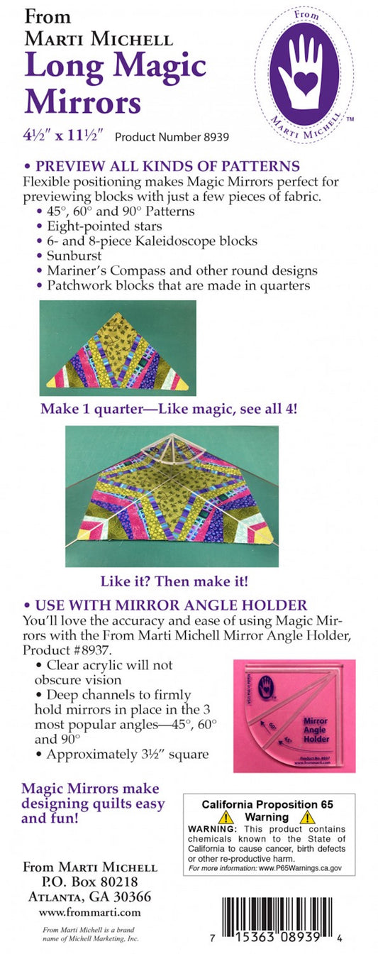 4-1/2in x 11-1/2in Long Magic Mirror For Quilters