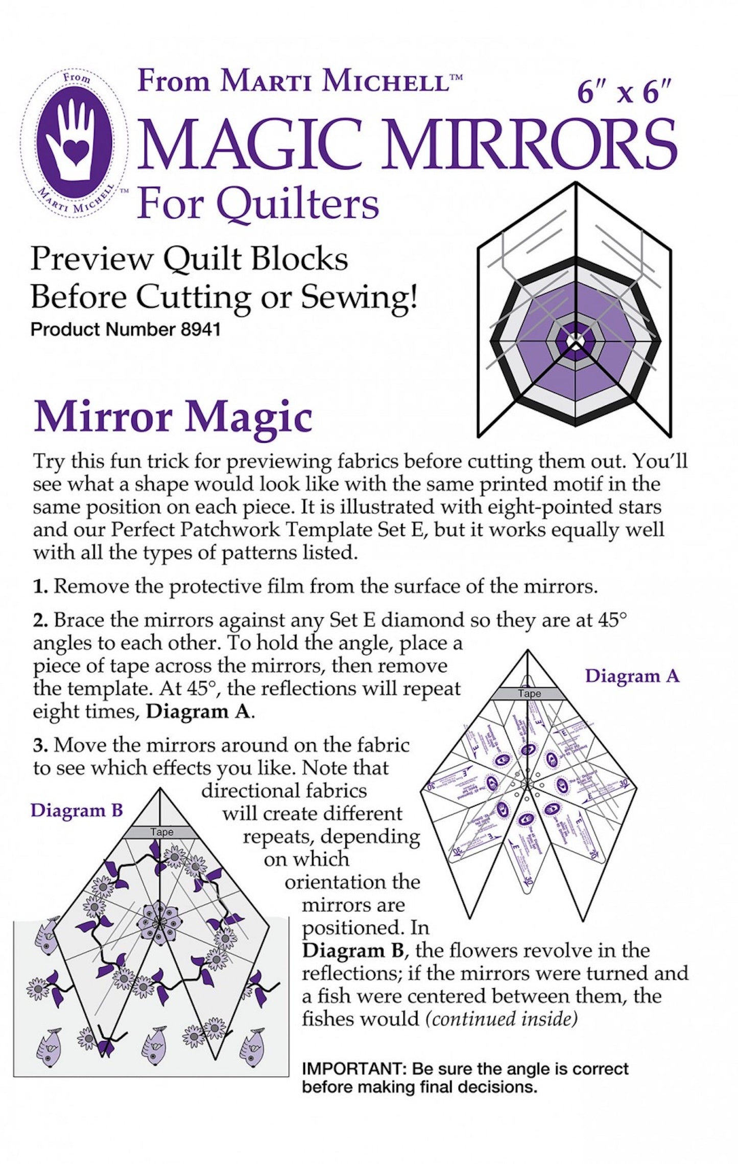 Magic Mirrors For Quilters