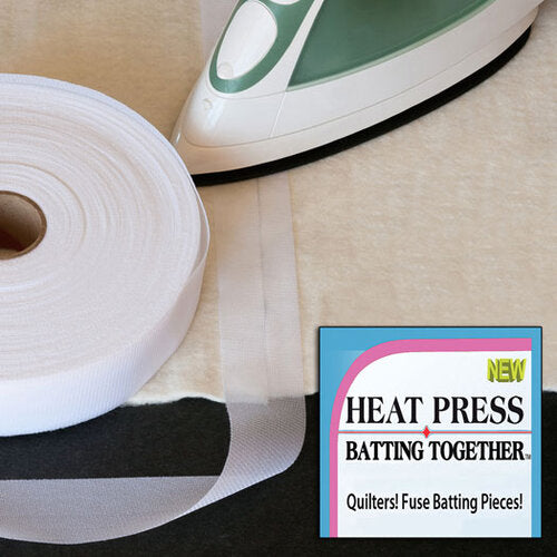 Heat Press Batting Together 1 1/2in x 10 Yards