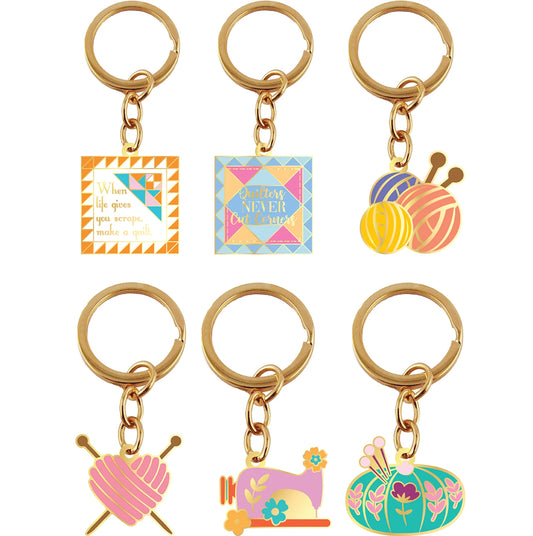 Sewing Themed Keychains: Choice of design