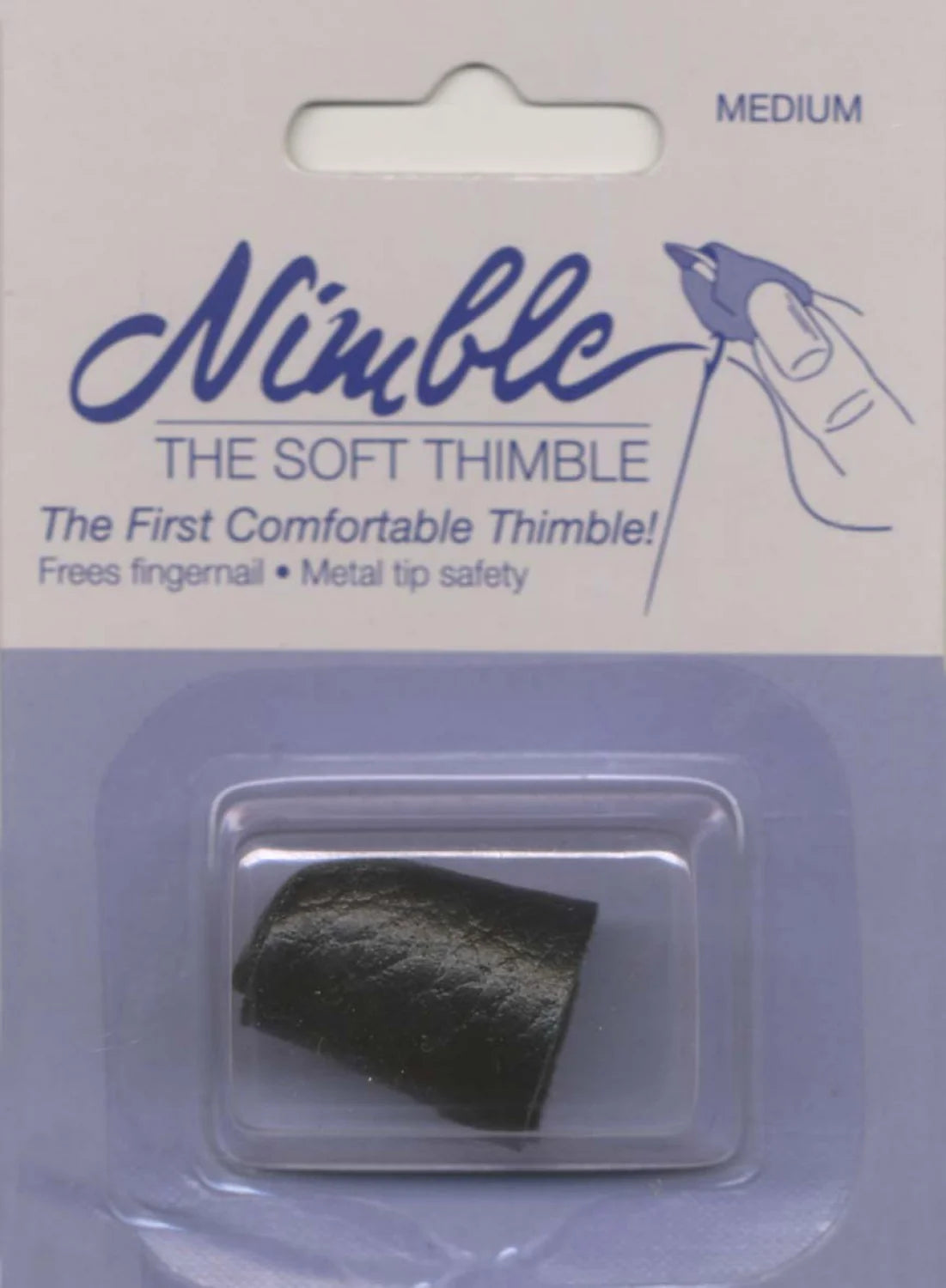 Nimble-The Soft Thimble, Leather: Medium