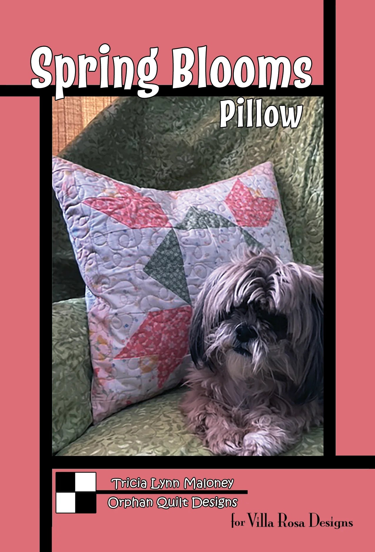 Spring Blooms Pillow Pattern(Cardstock)