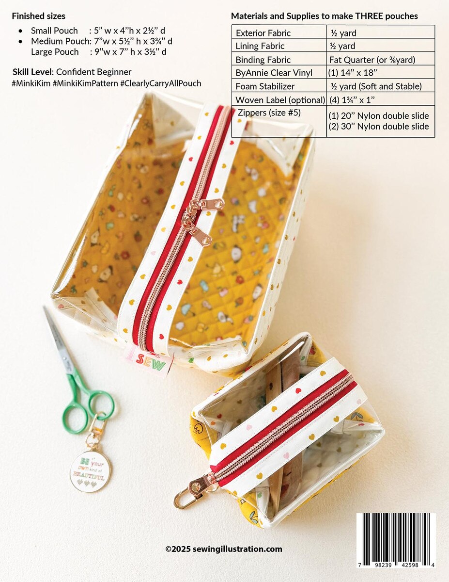 Clearly Carry All Pouch Pattern