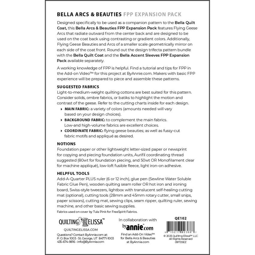 Bella Quilt Coat- Arcs & Beauties Expansion Pack