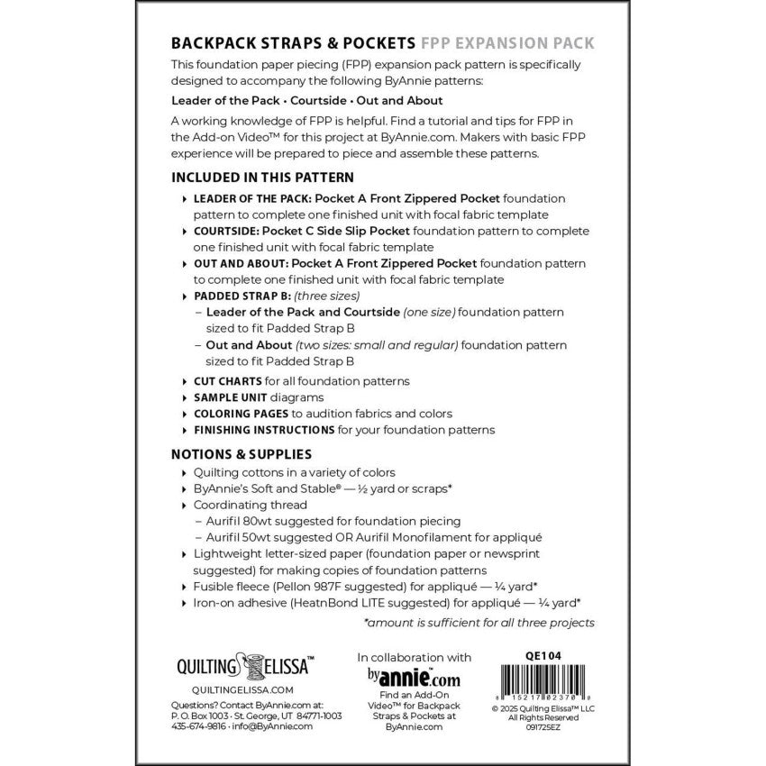 Backpack- Straps & Pockets Expansion Pack