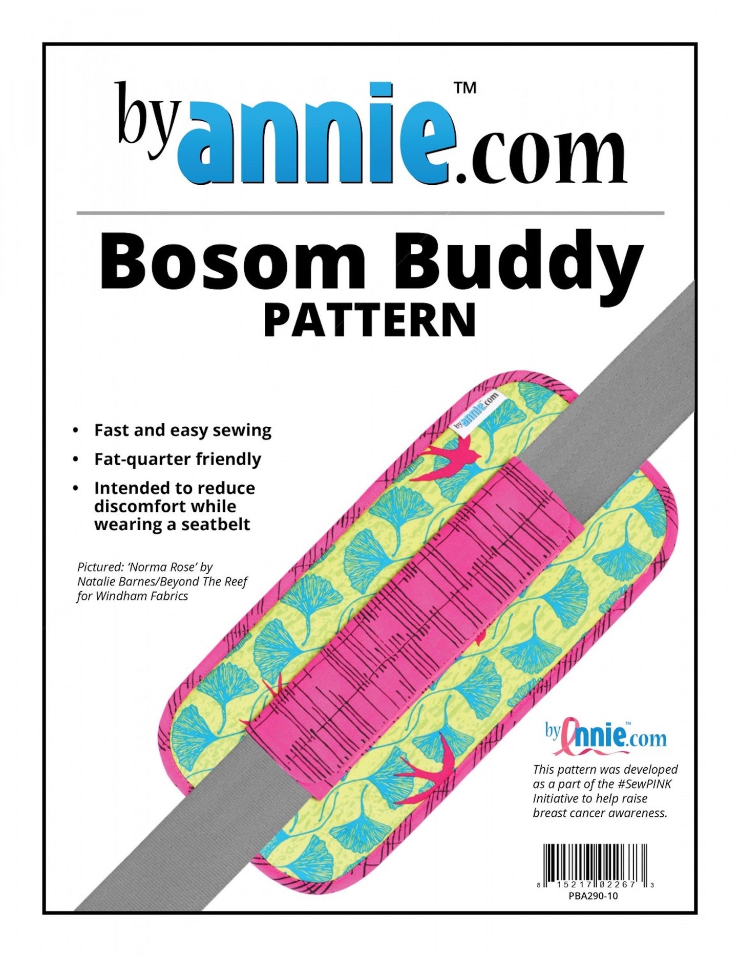 Bosom Buddy Seat Belt Cushion Pattern
