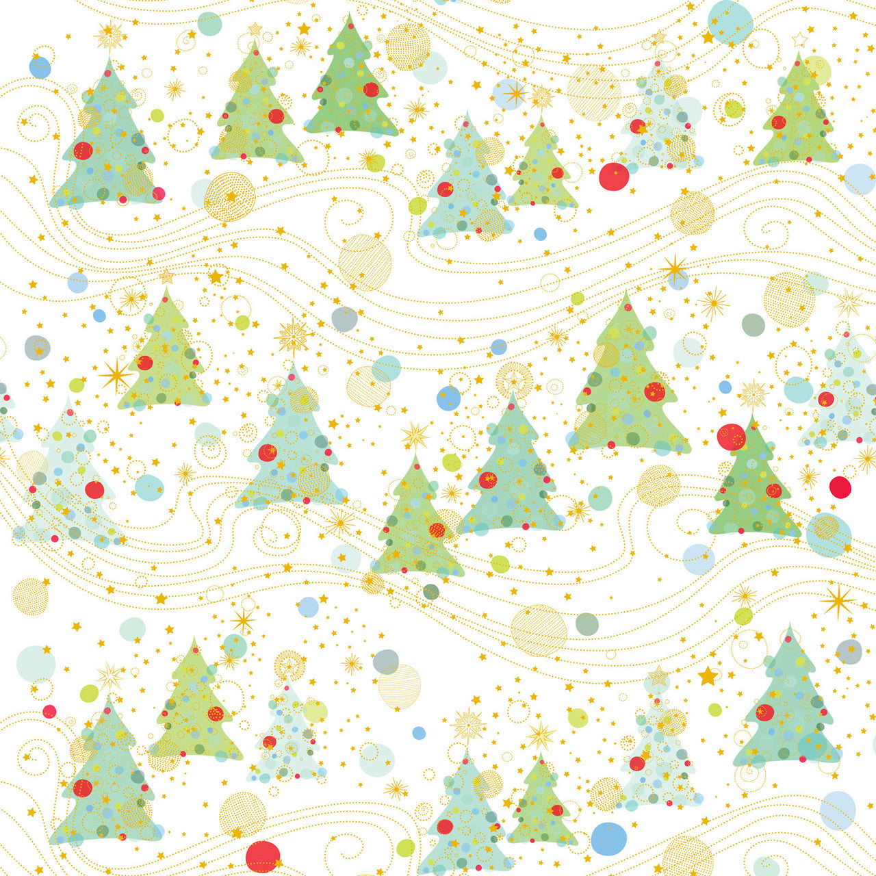 Turnowsky Treasures- Off White Winter Fields Allover: Sold by the 1/2 yard