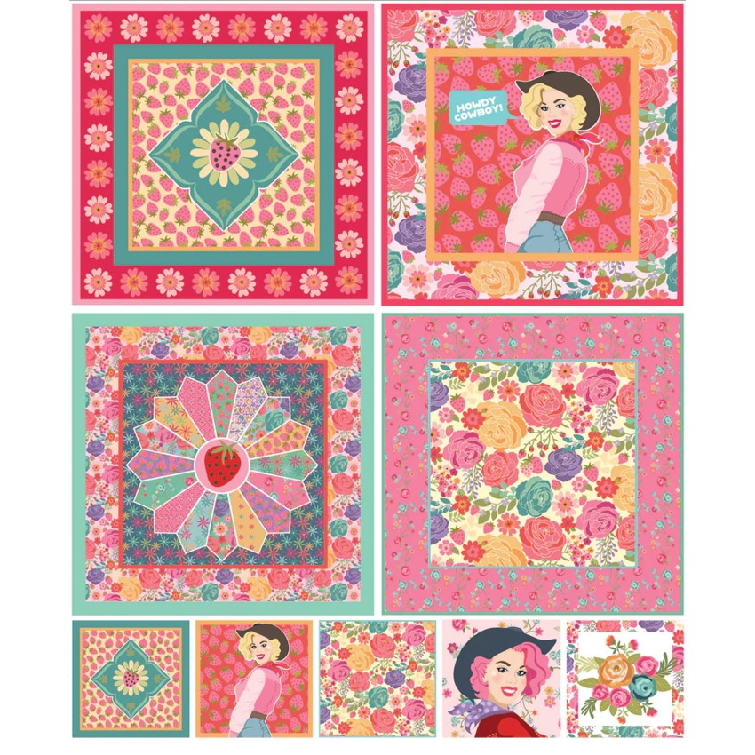 Calico Cowgirls- Shop Assembled Fat Quarter Bundle: Choice of Bundle