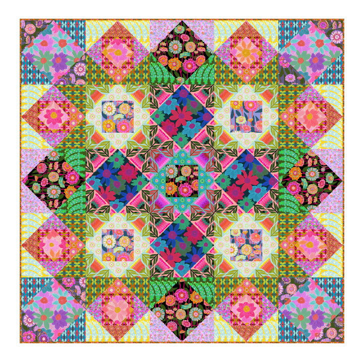 Jumpstart Quilt Pattern with template