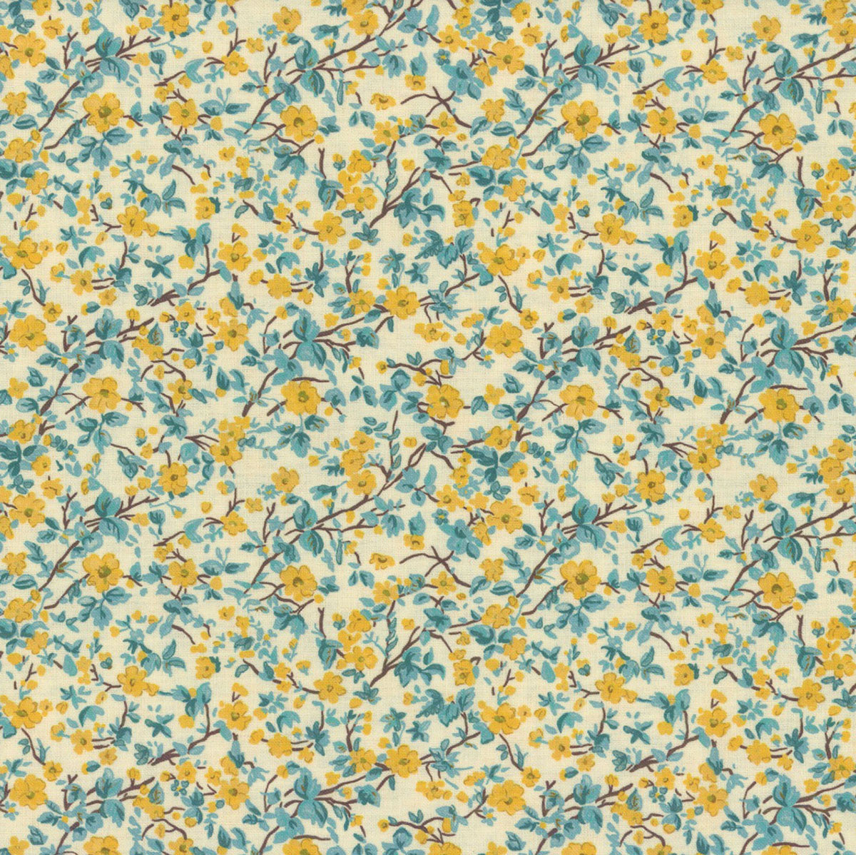 Stannie & Lloyd- Sun Mrs Bennets Bouquet: Sold by the 1/2 yard