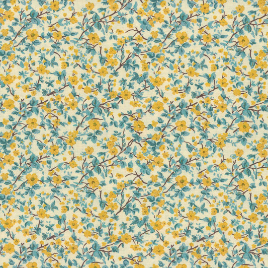 Stannie & Lloyd- Sun Mrs Bennets Bouquet: Sold by the 1/2 yard
