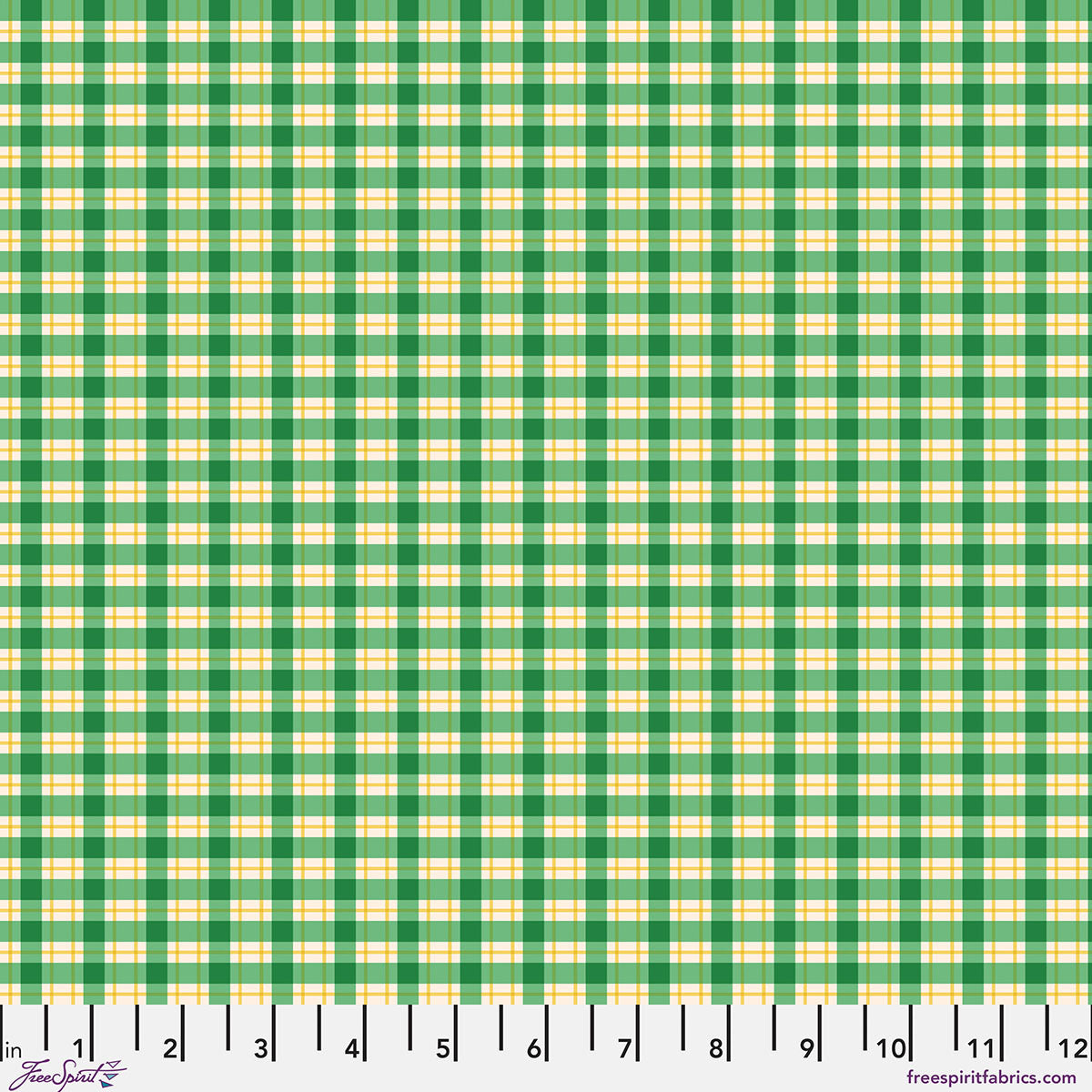 Stannie & Lloyd- Basil Chaperones Gingham: Sold by the 1/2 yard