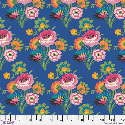 Stannie & Lloyd- Delft Spilled Tea: Sold by the 1/2 yard