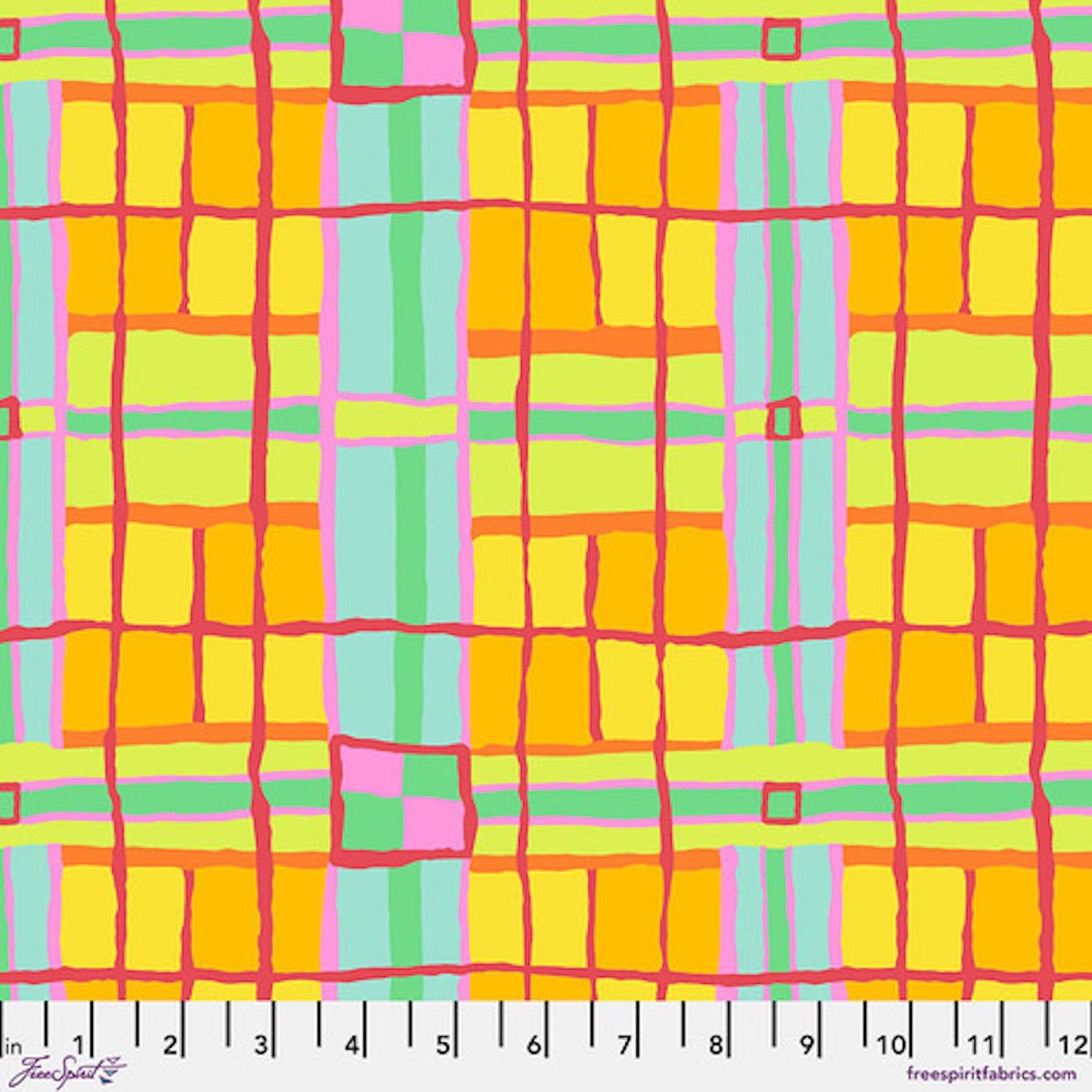 Kaffe Fassett Collective February 2024- Citrus Checkmate