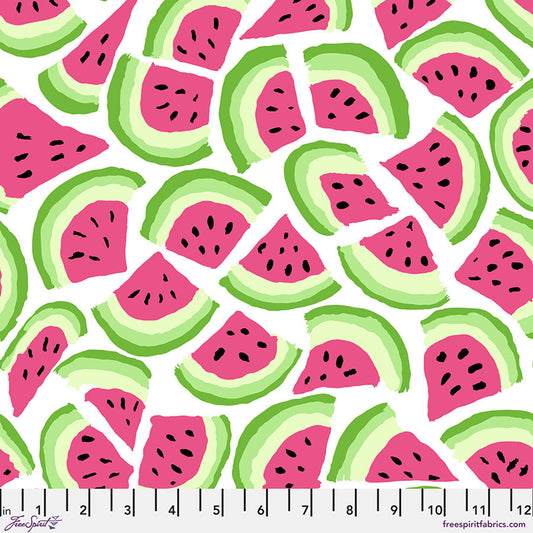 Kaffe Fassett Collective August 2025- White Slice: Sold by the 1/2 yard