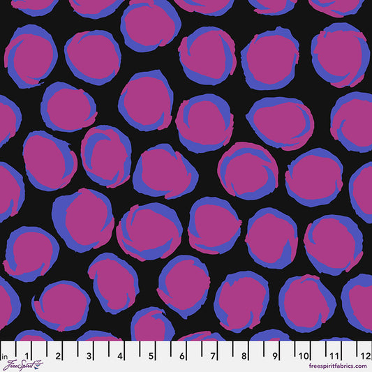 Kaffe Fassett Collective August 2025- Black Twist: Sold by the 1/2 yard