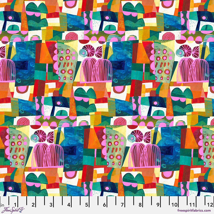 Colori- Multi Talipa: Sold by the 1/2 yard