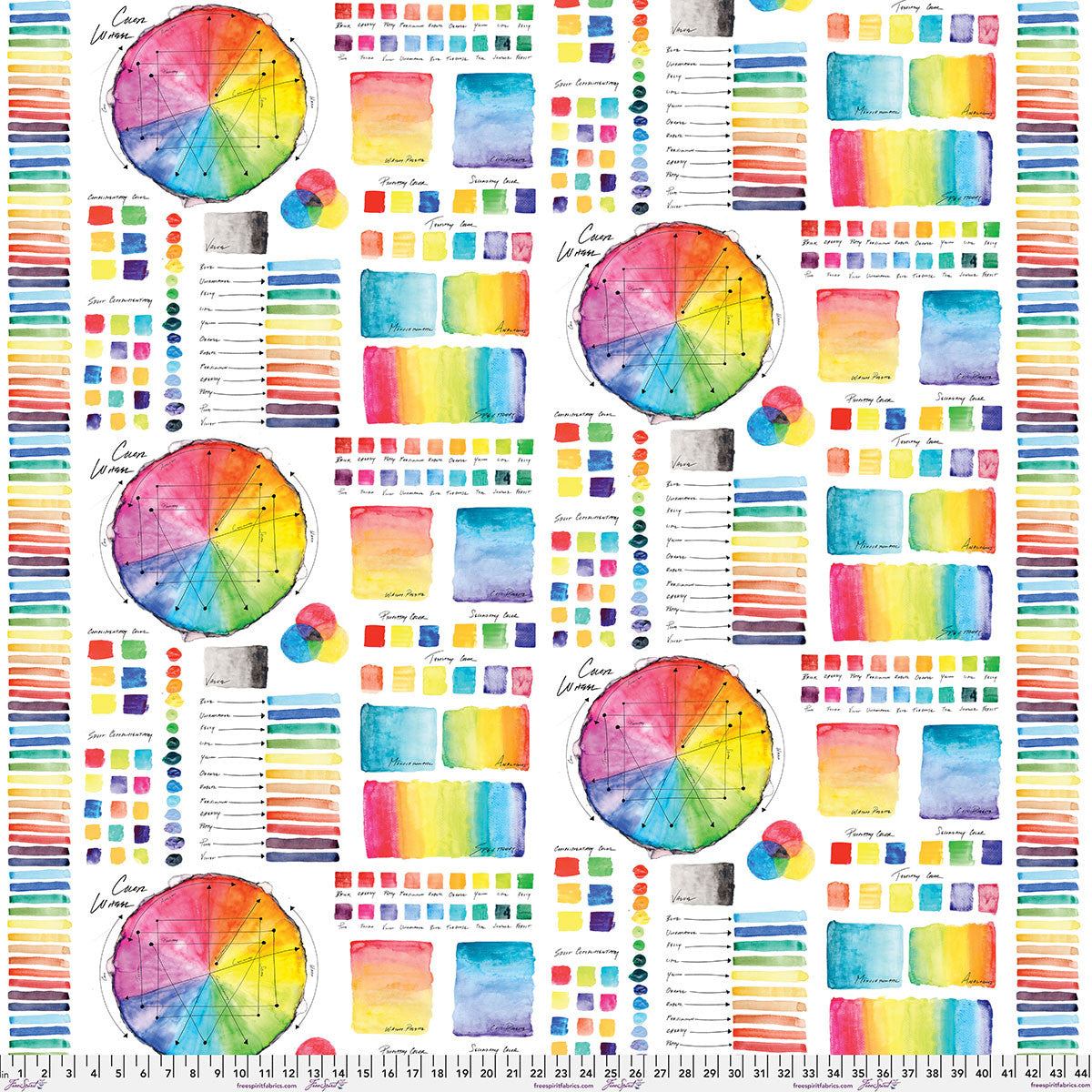 Hue- Polychrome Hues: Sold by the 1/2 yard