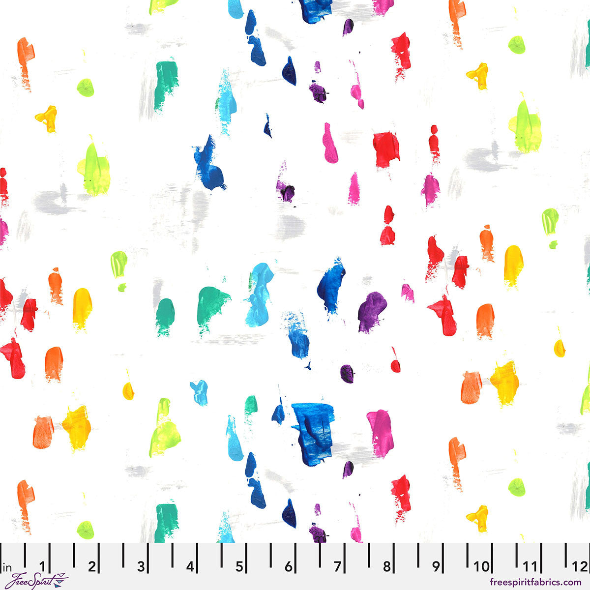 Hue- Polychrome Splotches: Sold by the 1/2 yard